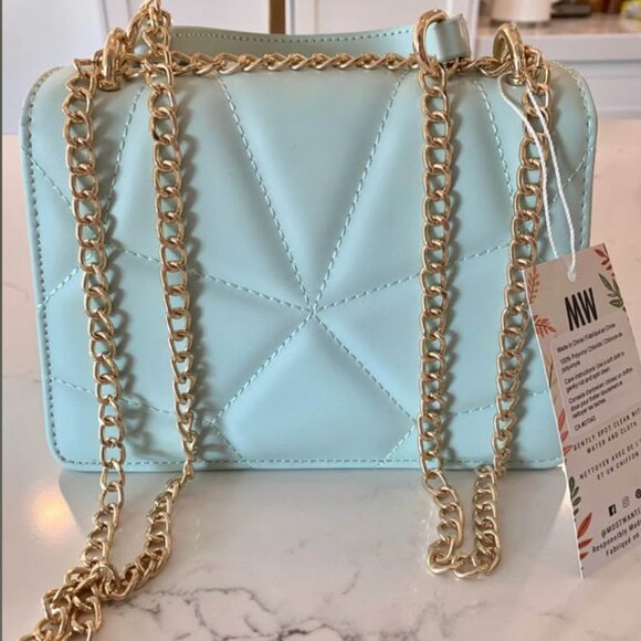 Brand new Most Wanted seafoam gold studded mini purse ๐ - Picture 3 of 7